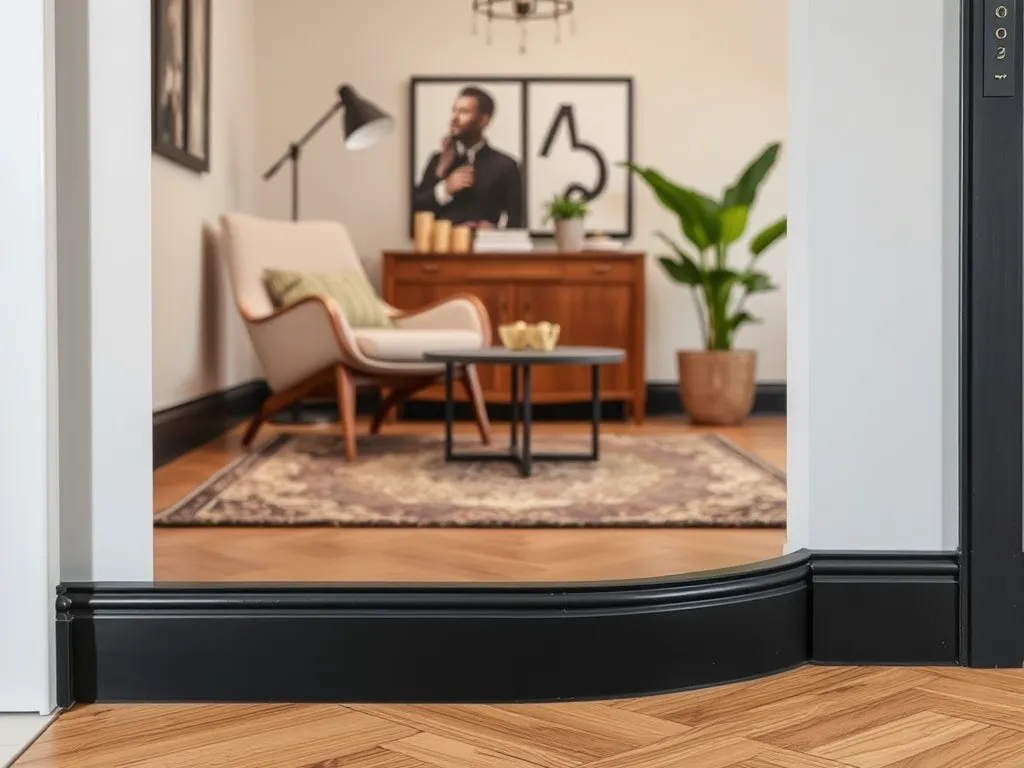 Czarne listwy przypodłogowe – inspiracje, do czego pasują?